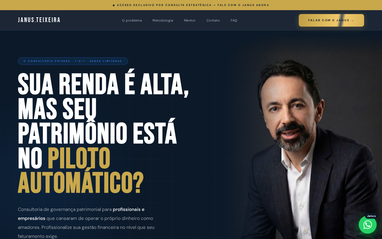 Prévia desktop do site Habitus Financeiros